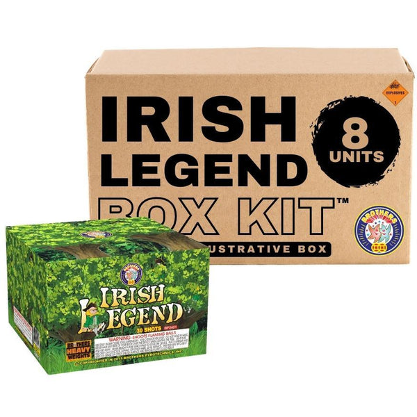 Irish Legend | 30 Shot Aerial Repeater by Brothers Pyrotechnics -Shop Online for Large Cake at Elite Fireworks!