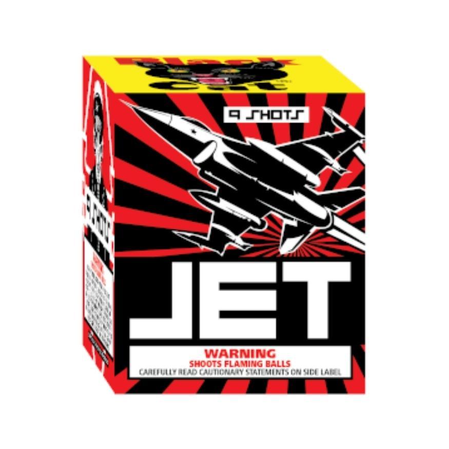 Jet | 9 Shot Aerial Repeater by Black Cat Fireworks -Shop Online for Standard Cake at Elite Fireworks!