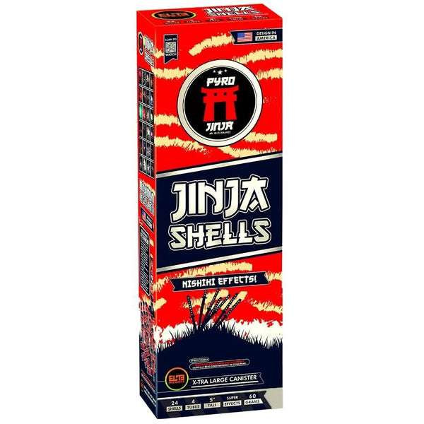 Jinja Shells™ | 24 Break Artillery Shell by Pyro Jinja® -Shop Online for X-tra Large Canister Kit™ at Elite Fireworks!