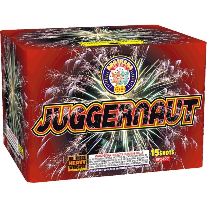 Juggernaut | 15 Shot Aerial Repeater by Brothers Pyrotechnics -Shop Online for X-tra Large Cake™ at Elite Fireworks!
