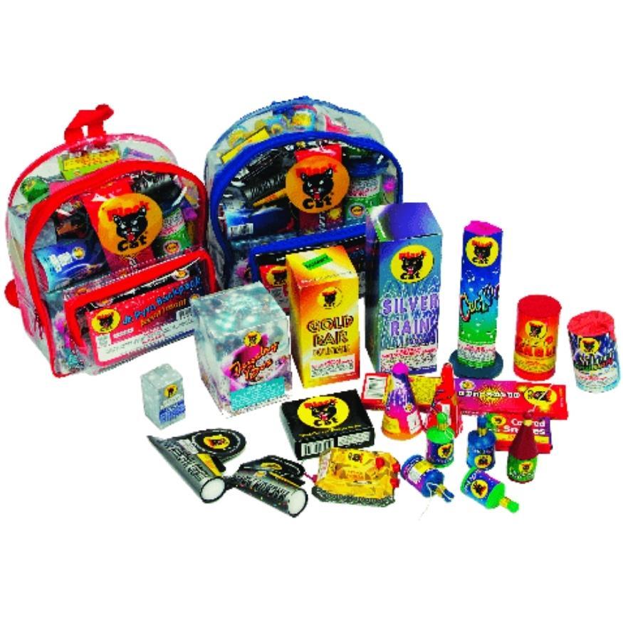 Junior Pyro Backpack | Safe & Sane Ground Variety Assortment by Black Cat Fireworks -Shop Online for Standard Select Kit™ at Elite Fireworks!