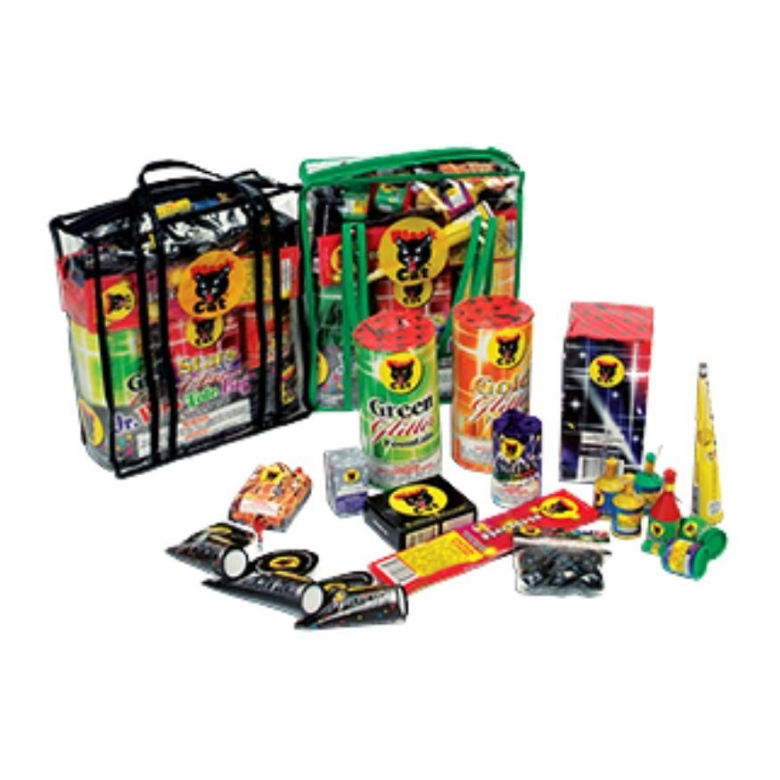 Junior Pyro Tote Bag | Safe & Sane Ground Variety Assortment by Black Cat Fireworks -Shop Online for Standard Select Kit™ at Elite Fireworks!