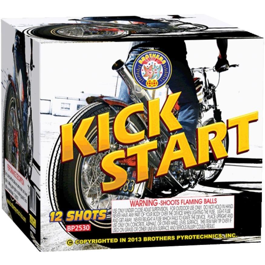 Kick Start | 12 Shot Aerial Repeater by Brothers Pyrotechnics -Shop Online for Large Cake at Elite Fireworks!