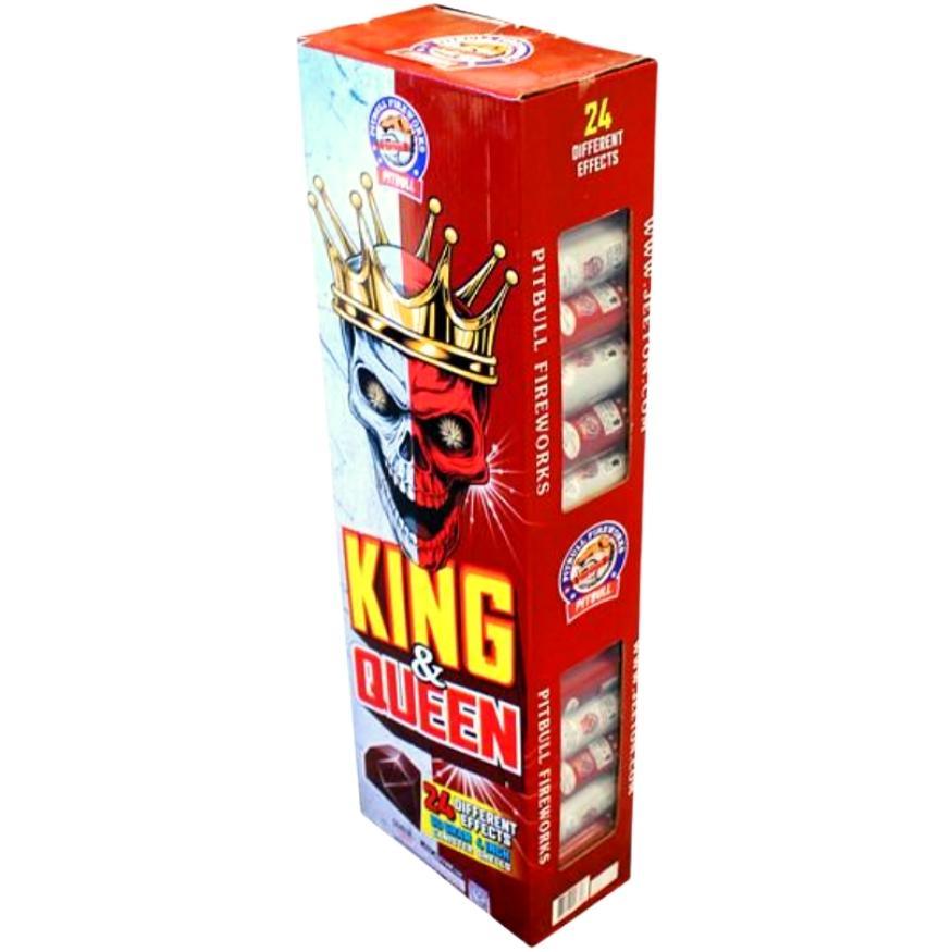 King & Queen | 24 Break Artillery Shell by Pitbull Fireworks -Shop Online for Large Canister Kit™ at Elite Fireworks!
