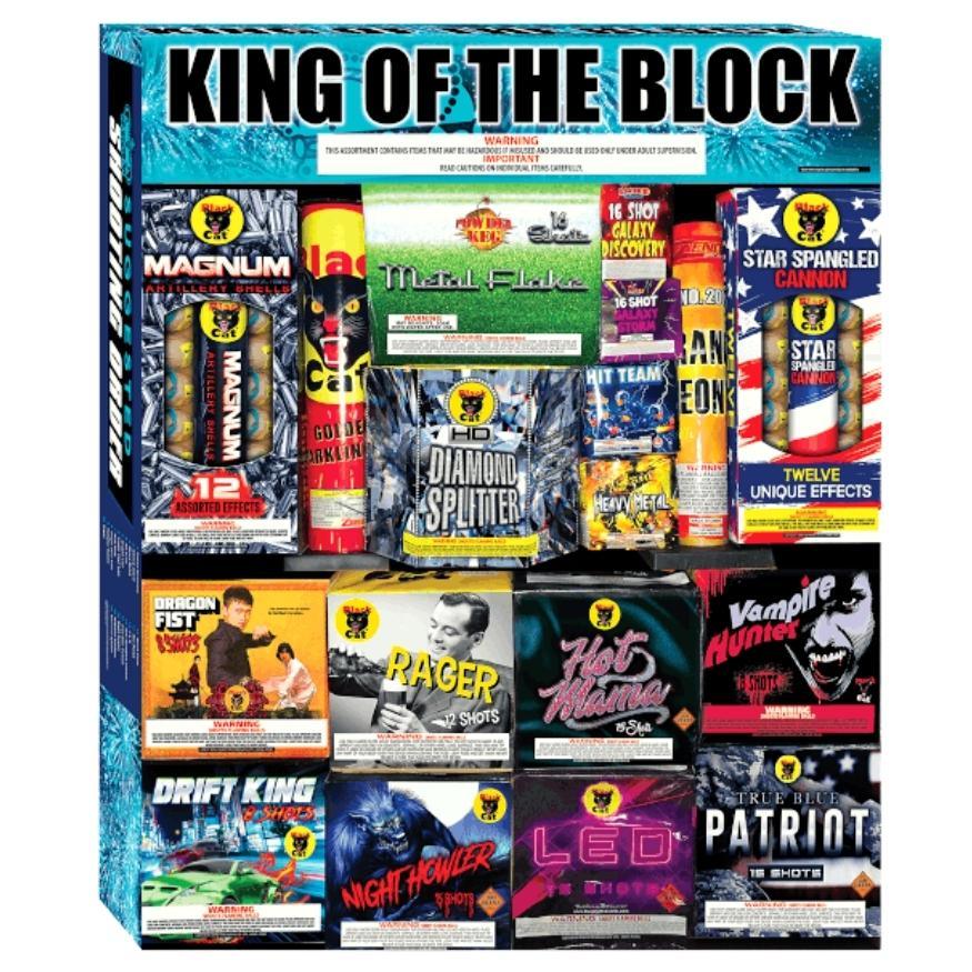 King of the Block | All Aerial Repeater and Shell Variety Assortment by Winco Fireworks -Shop Online for XX-tra Large Select Kit™ at Elite Fireworks!