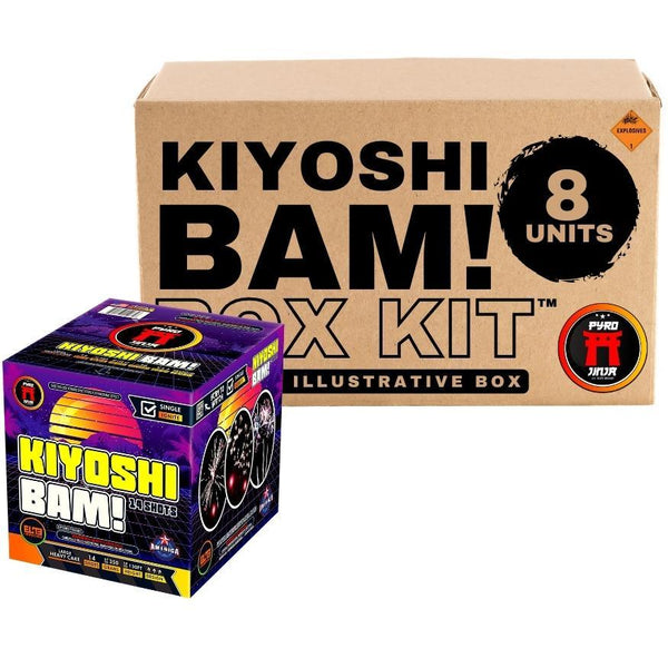 Kiyoshi Bam!™ | 14 Shot Aerial Repeater by Pyro Jinja® -Shop Online for Large Cake at Elite Fireworks!