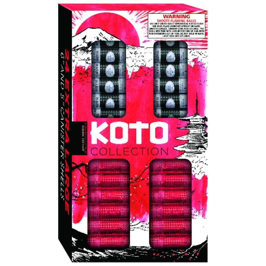 Koto Collection | 36 Break Artillery Shell by Fox Fireworks -Shop Online for XX-tra Large Canister Kit™ at Elite Fireworks!