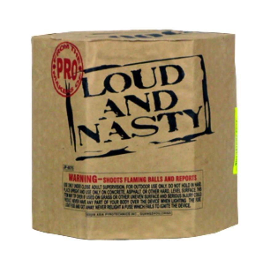 Loud and Nasty | 12 Shot Aerial Repeater by Powder Keg Fireworks -Shop Online for Standard Cake at Elite Fireworks!