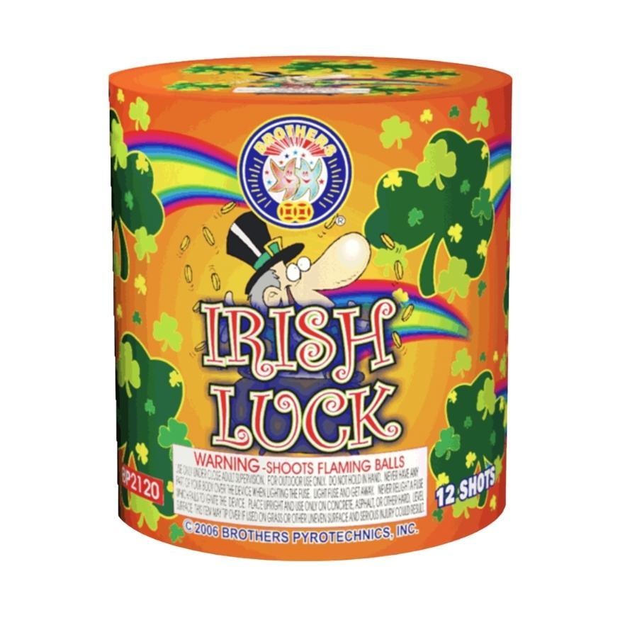 Luck O' The Irish | 12 Shot Aerial Repeater by Brothers Pyrotechnics -Shop Online for Standard Cake at Elite Fireworks!