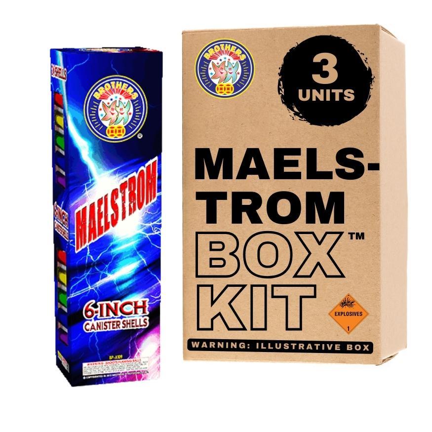Maelstrom | 24 Break Artillery Shell by Brothers Pyrotechnics -Shop Online for XX-tra Large Canister Kit™ at Elite Fireworks!