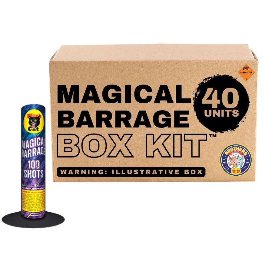 Magical Barrage | 100 Shot Aerial Repeater by Black Cat Fireworks -Shop Online for Standard Cake at Elite Fireworks!