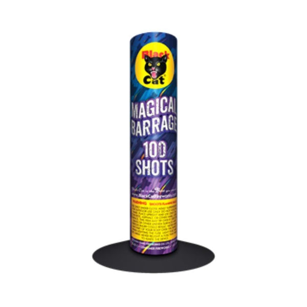 Magical Barrage | 100 Shot Aerial Repeater by Black Cat Fireworks -Shop Online for Standard Cake at Elite Fireworks!