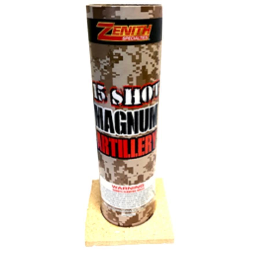 Magnum Artillery | 15 Break Pre-Loaded Shell by Black Cat Fireworks -Shop Online for Large Night Shell at Elite Fireworks!