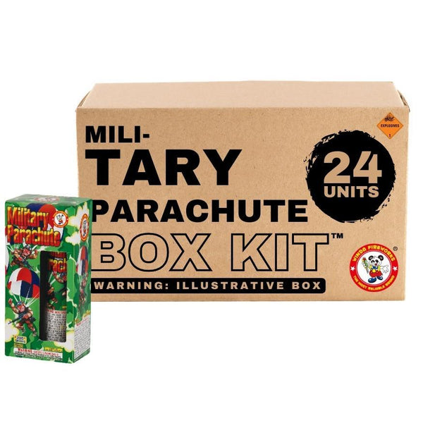 Military Parachute | Single Shot Aerial Daytime Parachute by Winda Fireworks -Shop Online for X-tra Large Parachute™ at Elite Fireworks!