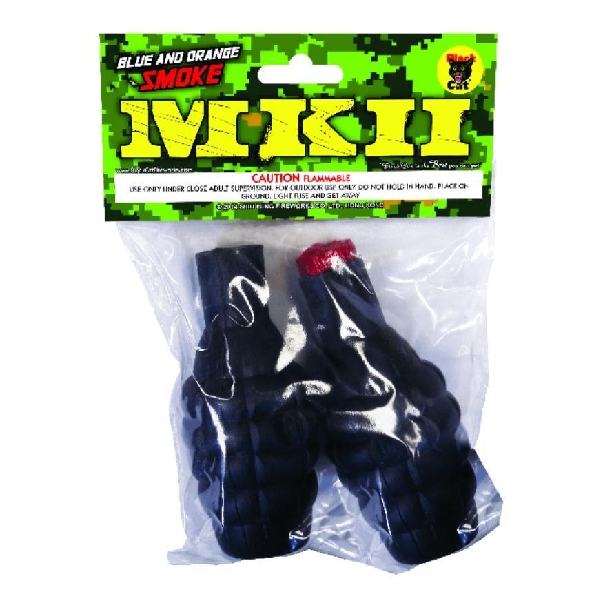MK II | Blue and Orange Smoke Gadget by Black Cat Fireworks -Shop Online for Large Smoke Bomb at Elite Fireworks!