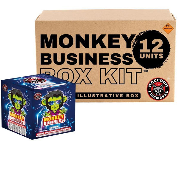 Monkey Business | 24 Shot Aerial Repeater by Raccoon Fireworks -Shop Online for Standard Cake at Elite Fireworks!