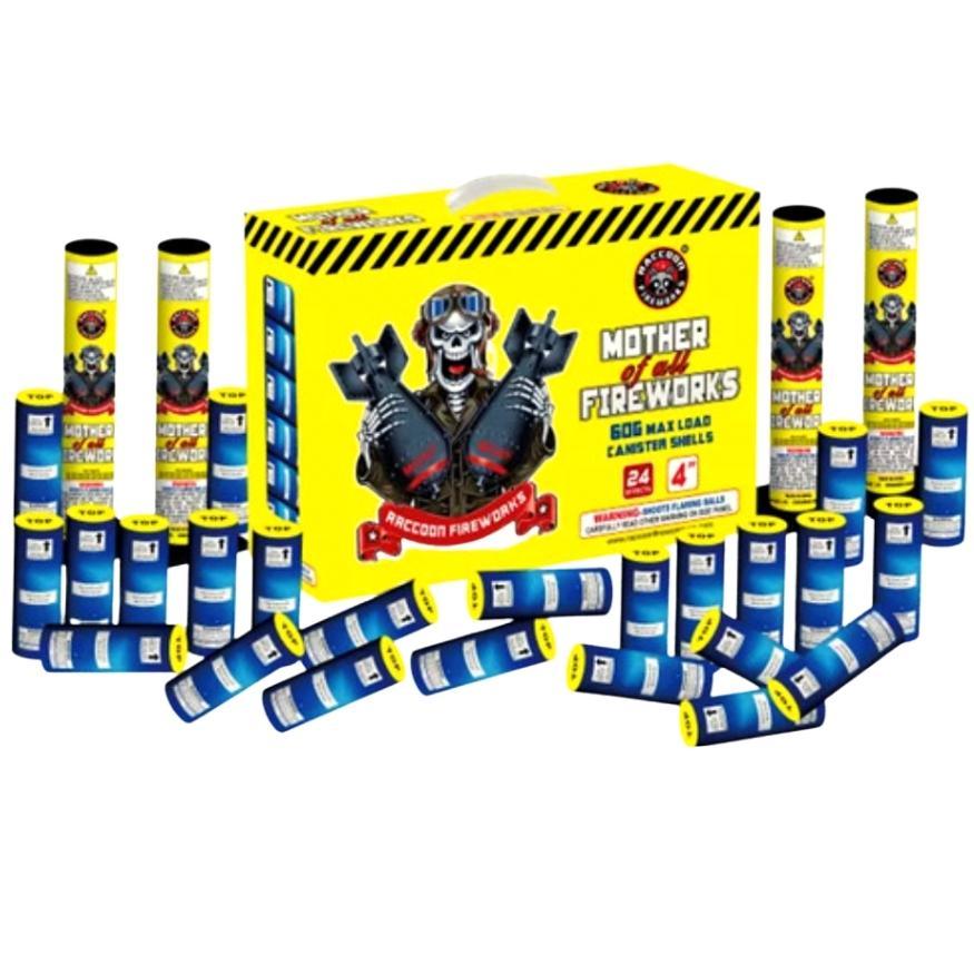 Mother of All Fireworks | 24 Break Artillery Shell by Raccoon Fireworks -Shop Online for Large Canister Kit™ at Elite Fireworks!