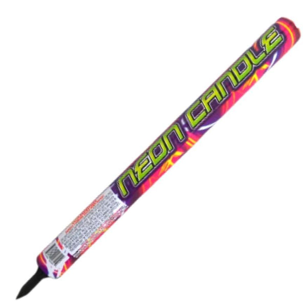 Neon Candle | 180 Shot Barrage Candle by Powder Keg Fireworks -Shop Online for X-tra Large Candle™ at Elite Fireworks!