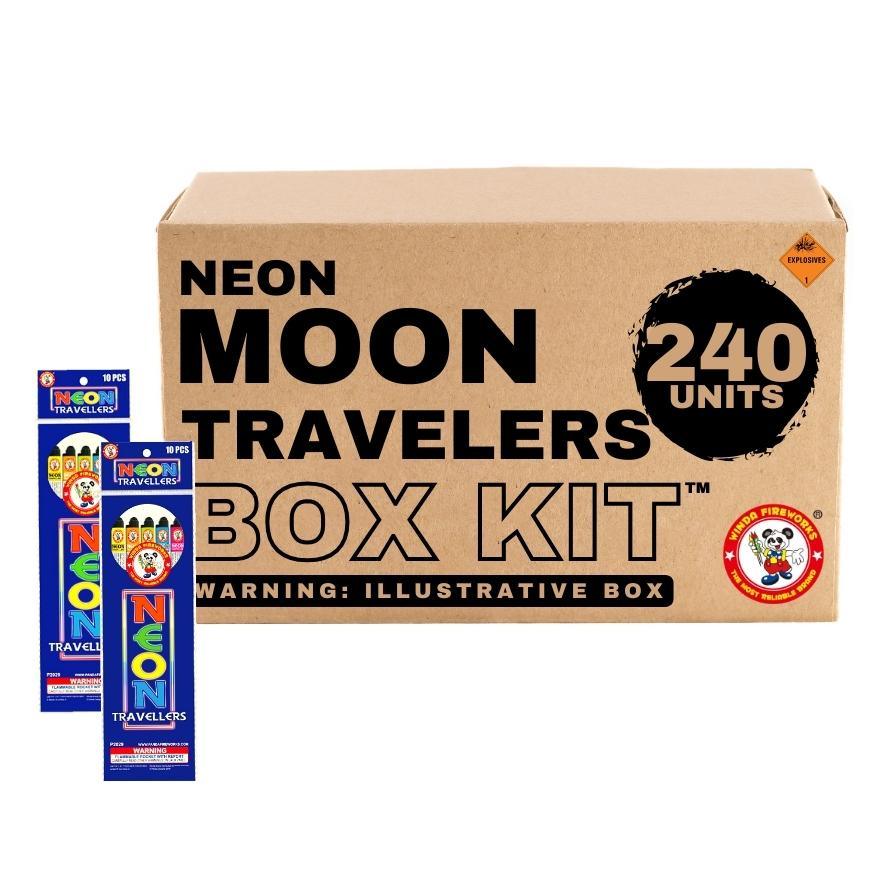 Neon Moon Travelers | 13.5" Rocket Projectile by Winda Fireworks -Shop Online for Standard Rocket at Elite Fireworks!