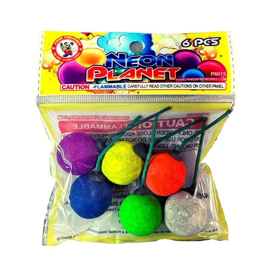 Neon Planet | Six Color Assorted Smoke Gadget by Winda Fireworks -Shop Online for Standard Smoke Bomb at Elite Fireworks!