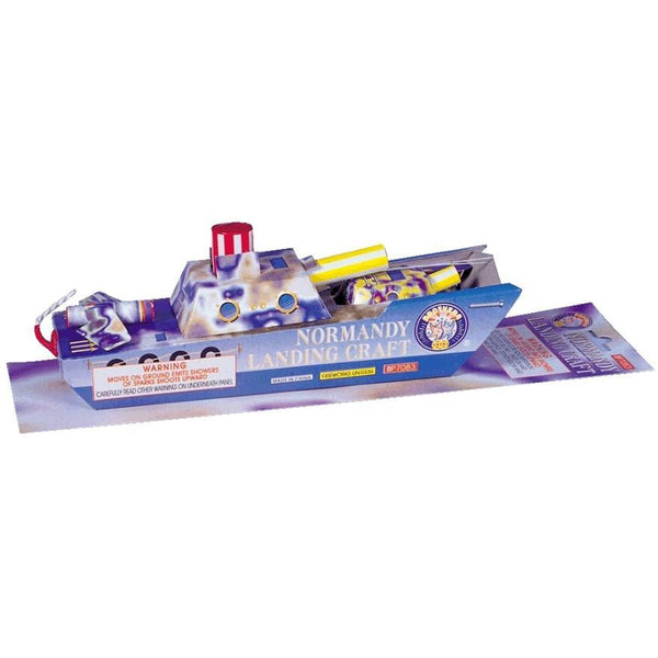 Normandy Landing Craft | Toylike Paper-craft Ship Shape Ground Novelty by Brothers Pyrotechnics -Shop Online for Large Novelty at Elite Fireworks!