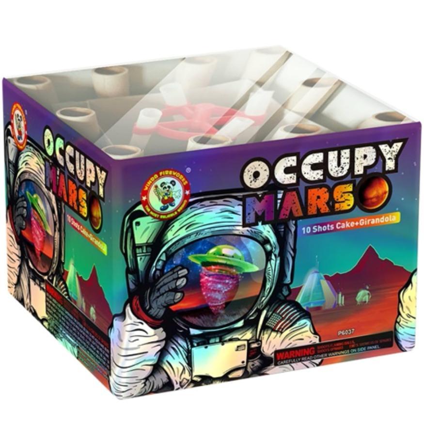 Occupy Mars | 10 Shot Aerial Repeater Girandola by Winda Fireworks -Shop Online for Alloy Cake™ at Elite Fireworks!