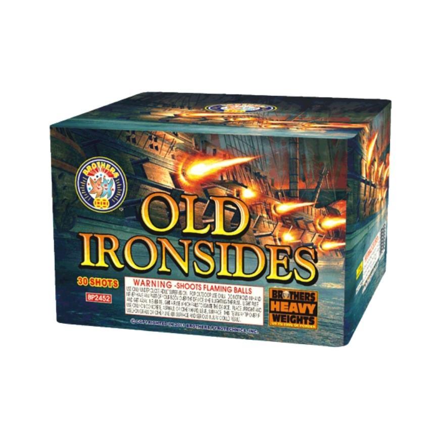 Old Ironsides | 30 Shot Aerial Repeater by Brothers Pyrotechnics -Shop Online for Large Cake at Elite Fireworks!