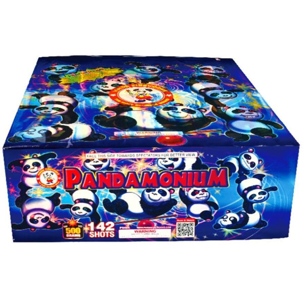 Pandamonium | 142 Shot Aerial Repeater by Winda Fireworks -Shop Online for Zipper Cake at Elite Fireworks!