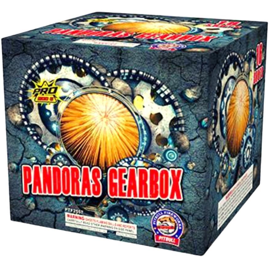 Pandora's Gearbox | 16 Shot Aerial Repeater by Pitbull Fireworks -Shop Online for X-tra Large Cake™ at Elite Fireworks!
