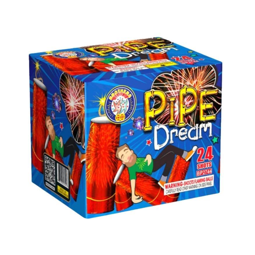Pipe Dream | 24 Shot Aerial Repeater by Brothers Pyrotechnics -Shop Online for Standard Cake at Elite Fireworks!