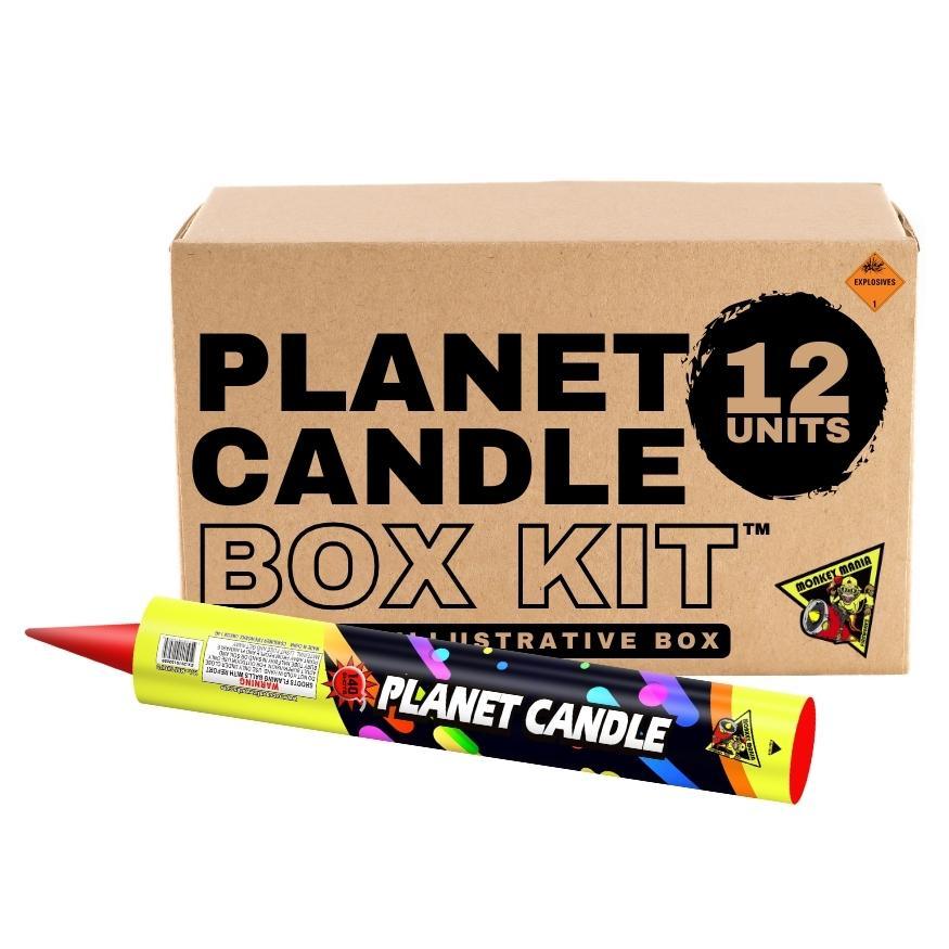 Planet Candle | 140 Shot Barrage Candle by Monkey Mania -Shop Online for X-tra Large Candle™ at Elite Fireworks!