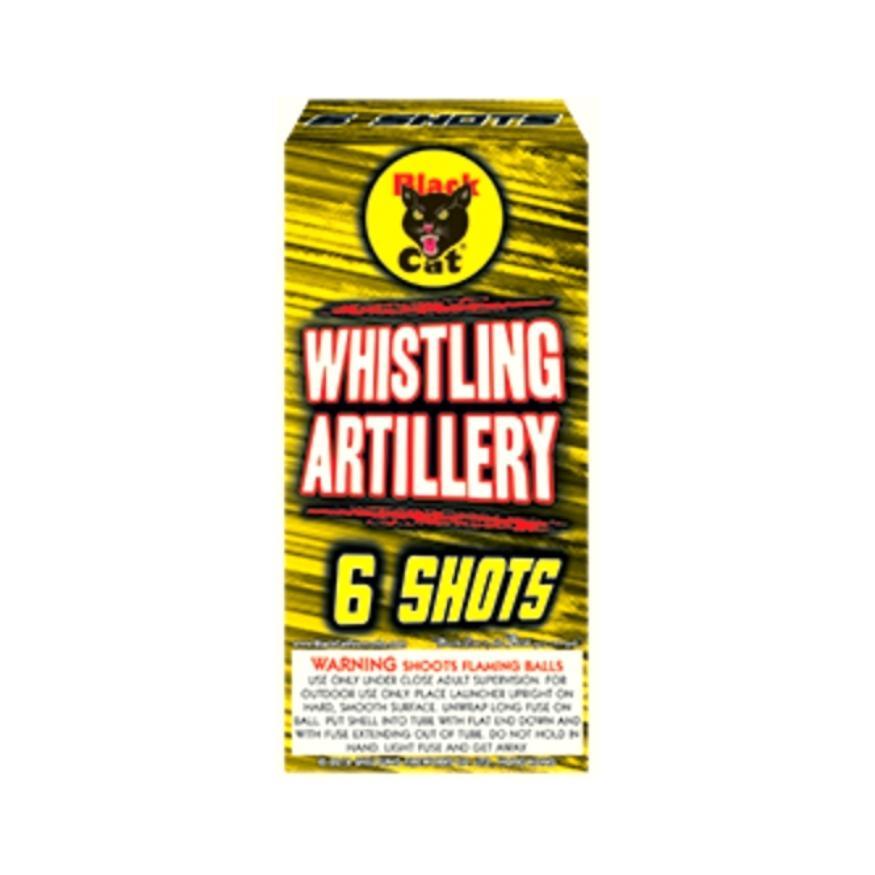 Premium Whistling Artillery | 6 Break Artillery Shell by Black Cat Fireworks -Shop Online for Standard Ball Kit™ at Elite Fireworks!
