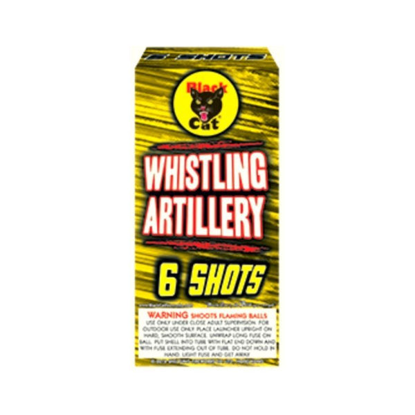 Premium Whistling Artillery | 6 Break Artillery Shell by Black Cat Fireworks -Shop Online for Standard Ball Kit™ at Elite Fireworks!