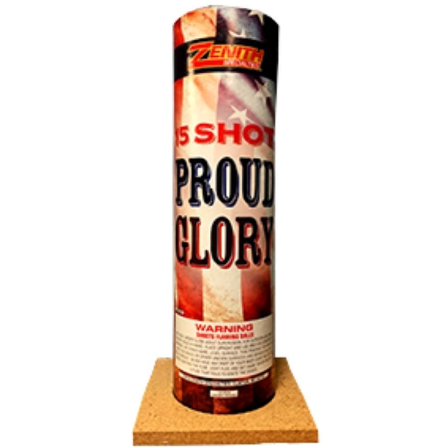Proud Glory | 15 Break Pre-Loaded Shell by Zenith -Shop Online for Large Night Shell at Elite Fireworks!