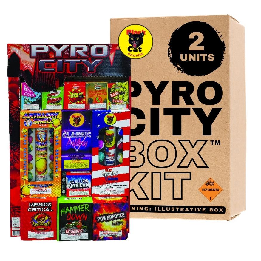Pyro City | Aerial & Ground Mix Variety Assortment by Winco Fireworks -Shop Online for X-tra Large Select Kit™ at Elite Fireworks!