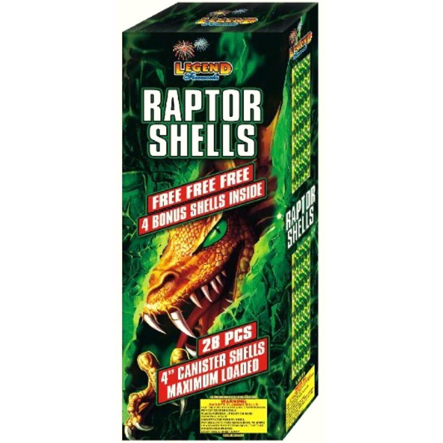Raptor Shells | 28 Break Artillery Shell by Legend Fireworks -Shop Online for Large Canister Kit™ at Elite Fireworks!
