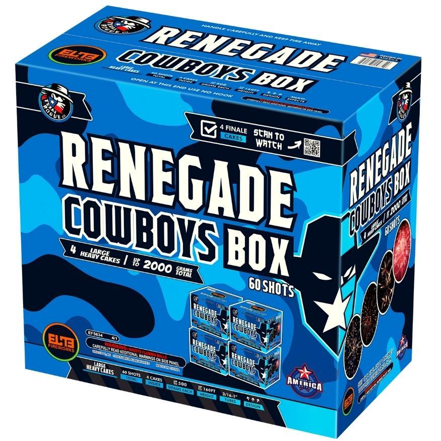 Renegade Cowboys™ | 15 Shot Aerial Repeater by Texas Rogue Co.™ -Shop Online for Large Cake at Elite Fireworks!