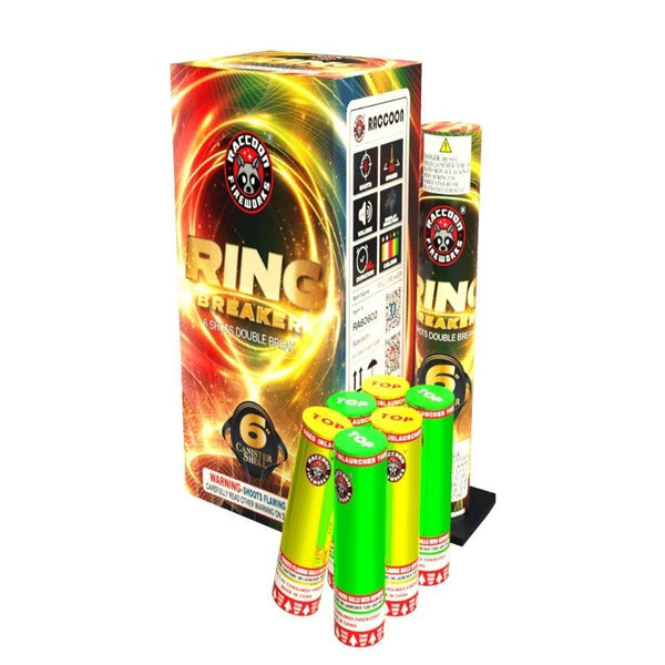 Ring Breaker | 12 Break Artillery Shell by Raccoon Fireworks -Shop Online for X-tra Large Canister Kit™ at Elite Fireworks!