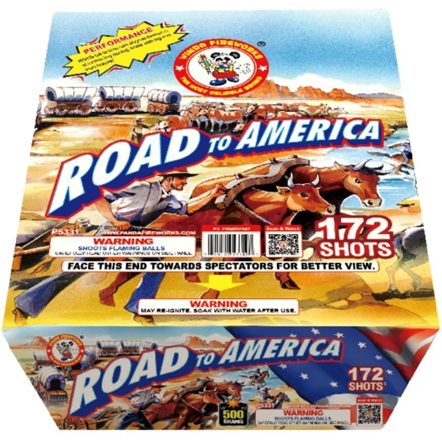 Road to America | 172 Shot Aerial Repeater by Winda Fireworks -Shop Online for Zipper Cake at Elite Fireworks!