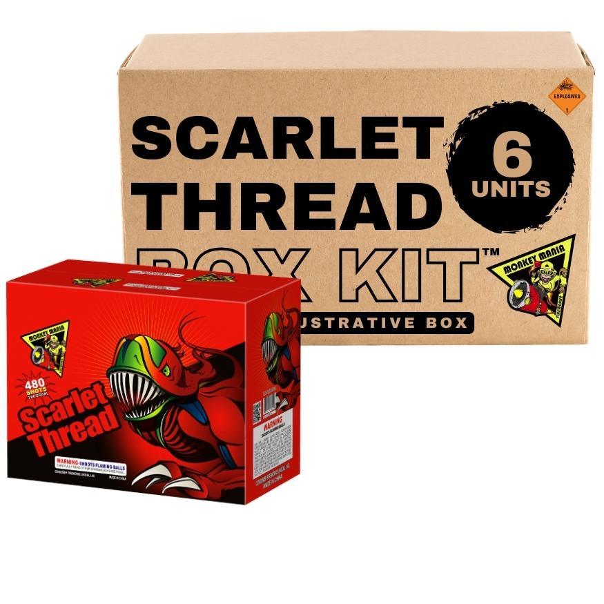 Scarlet Thread | 480 Shot Aerial Repeater by Monkey Mania -Shop Online for Zipper Cake at Elite Fireworks!