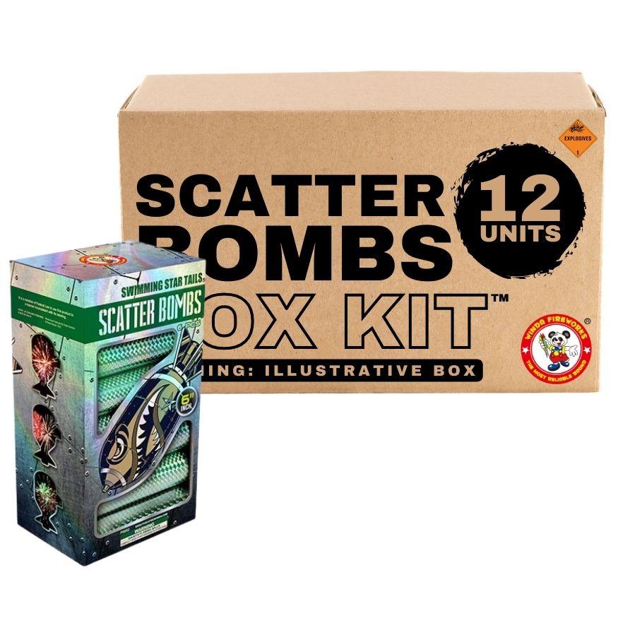 Scatter Bombs | 6 Break Artillery Shell by Winda Fireworks -Shop Online for XX-tra Large Canister Kit™ at Elite Fireworks!