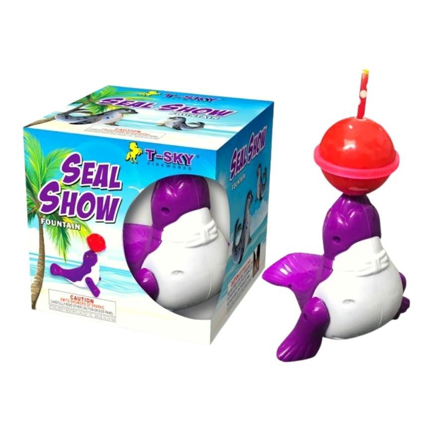 Seal Show | X-tra Large™ Spinning Novelty Fountain Spur™ by T-Sky Fireworks -Shop Online for X-tra Large Novelty™ at Elite Fireworks!