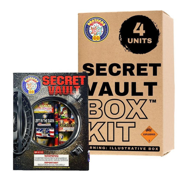 Secret Vault | Aerial & Ground Mix Variety Assortment by Brothers Pyrotechnics -Shop Online for Large Select Kit™ at Elite Fireworks!