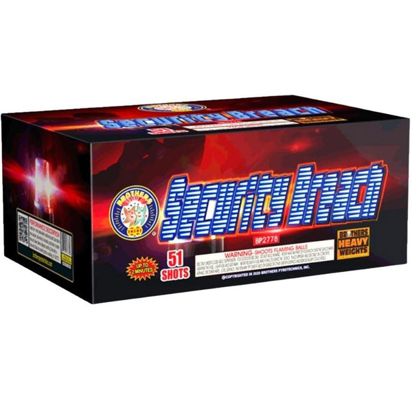 Security Breach | 51 Shot Aerial Repeater by Brothers Pyrotechnics -Shop Online for X-tra Large Cake™ at Elite Fireworks!