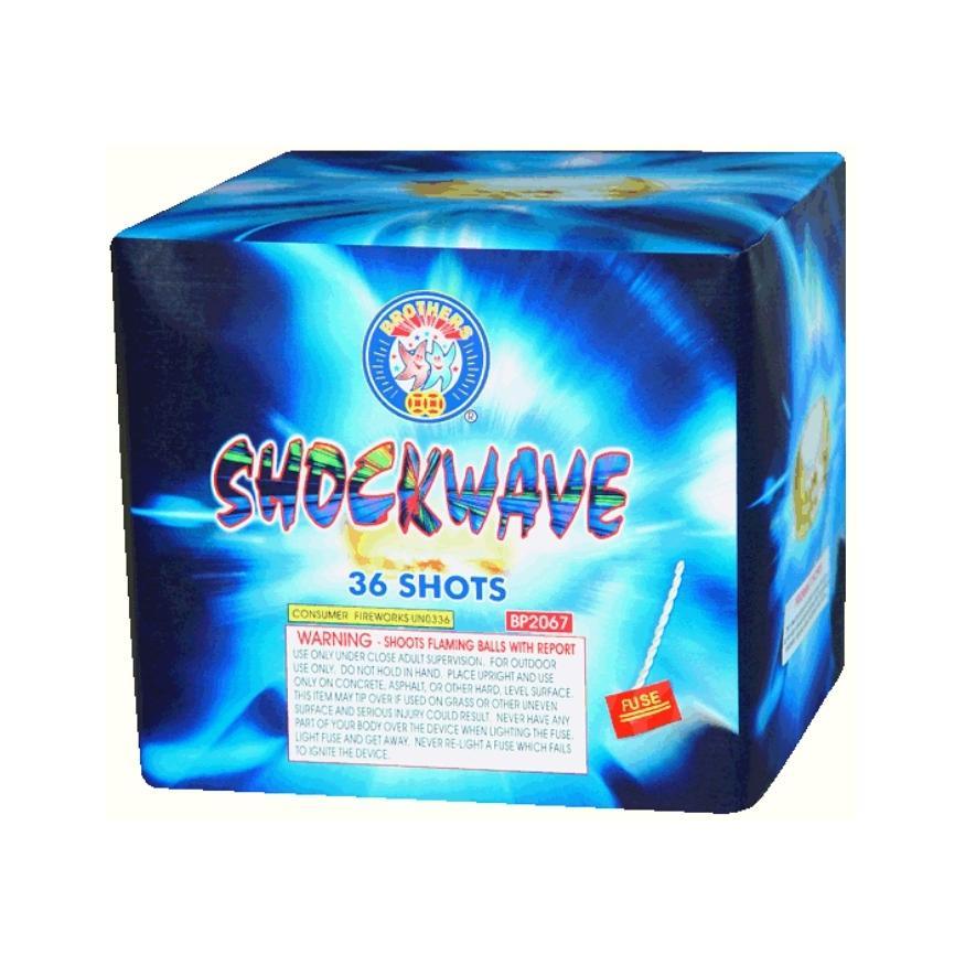 Shockwave | 36 Shot Aerial Repeater by Brothers Pyrotechnics -Shop Online for Large Cake at Elite Fireworks!