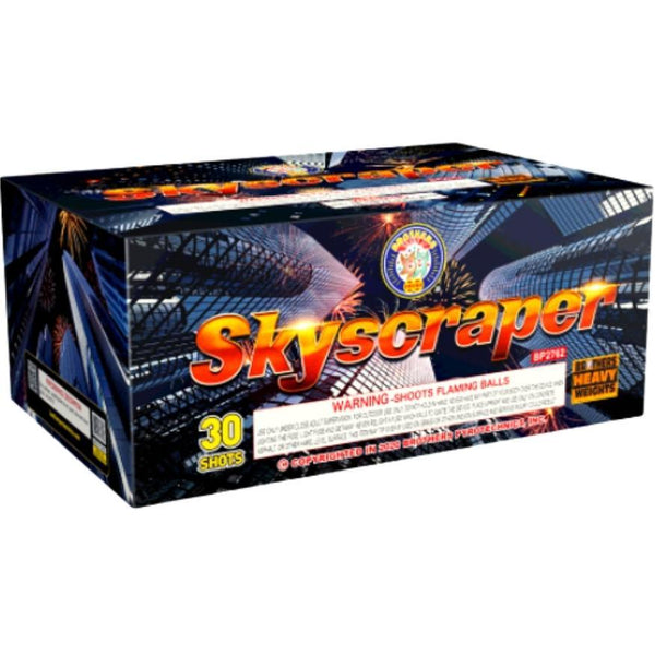 Skyscraper | 30 Shot Aerial Repeater by Brothers Pyrotechnics -Shop Online for X-tra Large Cake™ at Elite Fireworks!