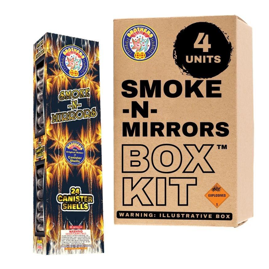 Smoke-N-Mirrors 24 | 24 Break Artillery Shell by Brothers Pyrotechnics -Shop Online for Large Canister Kit™ at Elite Fireworks!