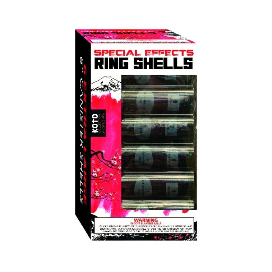 Special Effects Ring Shells | 6 Break Artillery Shell by Fox Fireworks -Shop Online for XX-tra Large Canister Kit™ at Elite Fireworks!
