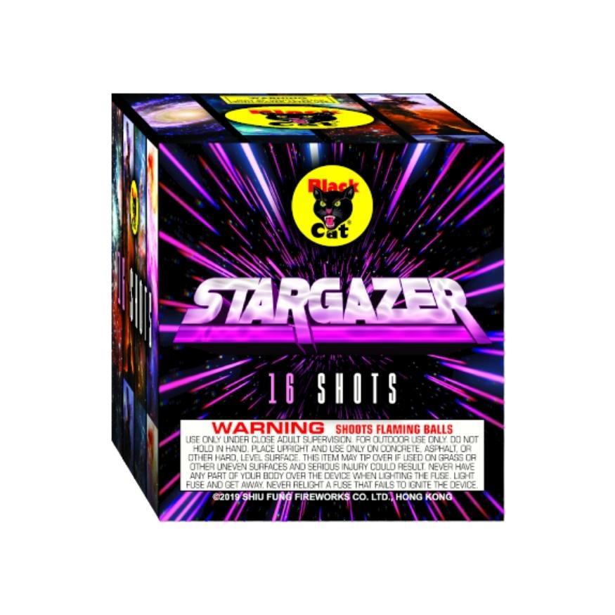 Stargazer | 16 Shot Aerial Repeater by Black Cat Fireworks -Shop Online for Standard Cake at Elite Fireworks!