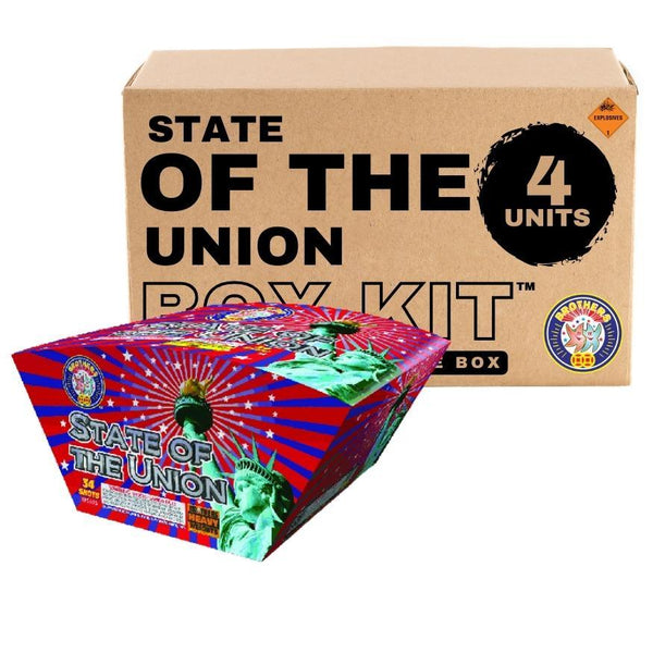 State of The Union | 34 Shot Aerial Repeater by Brothers Pyrotechnics -Shop Online for X-tra Large Cake™ at Elite Fireworks!